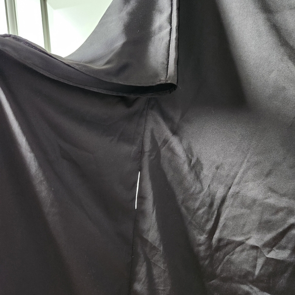 FOREVER 21, Black Satin one shoulder dress, Size M - Picture 3 of 6